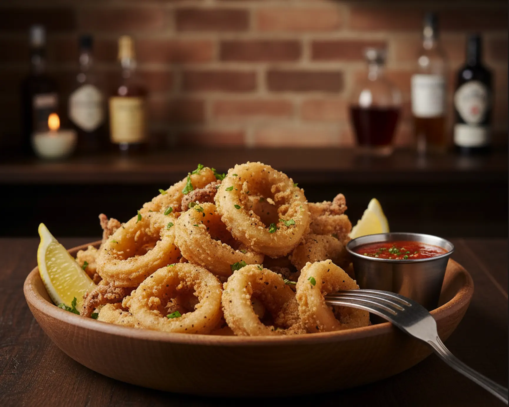 Calamari - Crispy appetizer at Colonial Pub & Grill Saskatoon